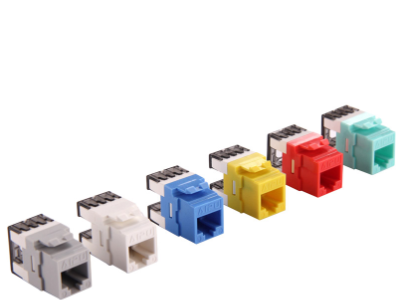 爱谱华顿(AIPU) 超五类180度非屏蔽RJ45模块 白色 AP-5E-03-180