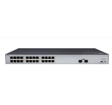 华为智选 S1730S-L24P2SR-A1 24口POE交换机 24口千兆电+2光 370W