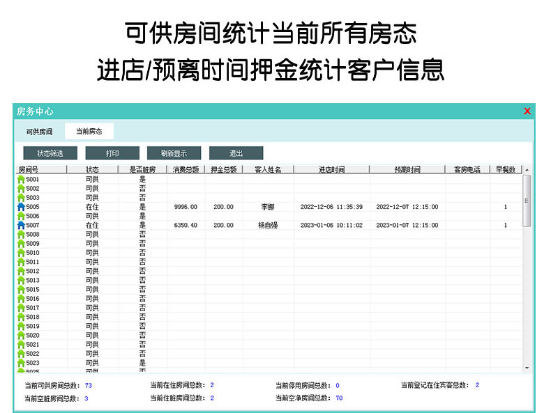 美萍酒店管理软件